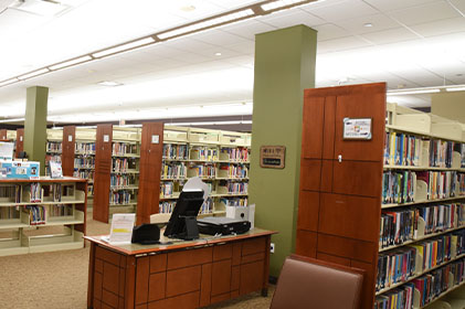 Computer area at library